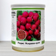 Насіння редису Яскрава Куля, Польща, Marvel, банка 100г